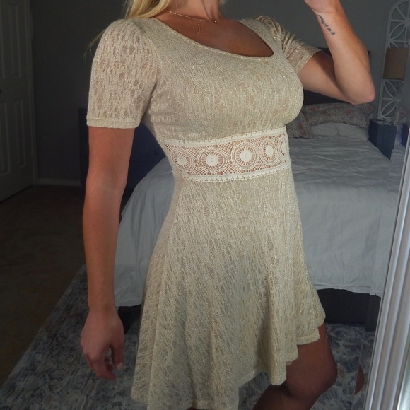 Tan Skater Dress - Picture 5 of 7